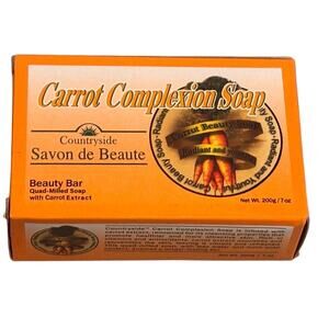 Countryside Carrot‎ Complexion Soap Beauty Bar Milled 7oz Radiant Skin Korean